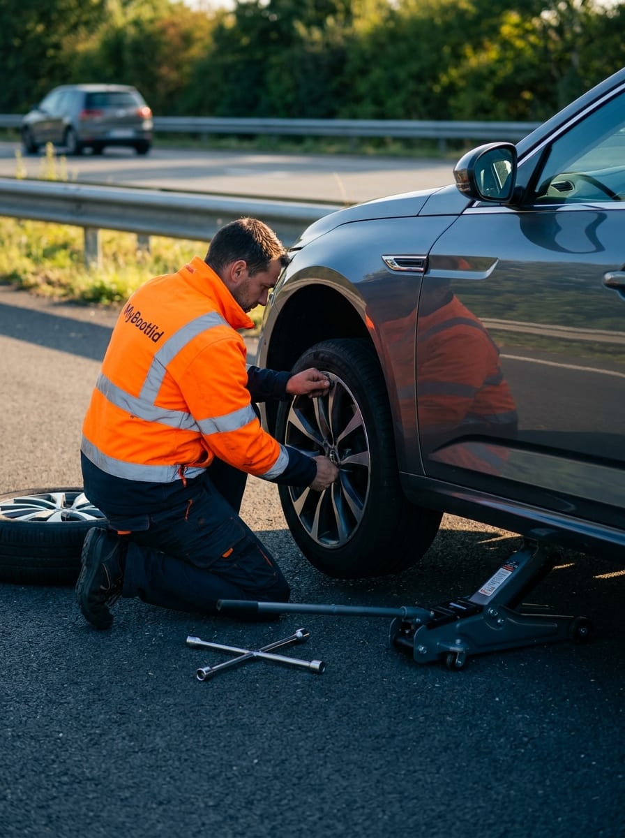 Dépannage pneus en France24h/24 avec MyBootlid