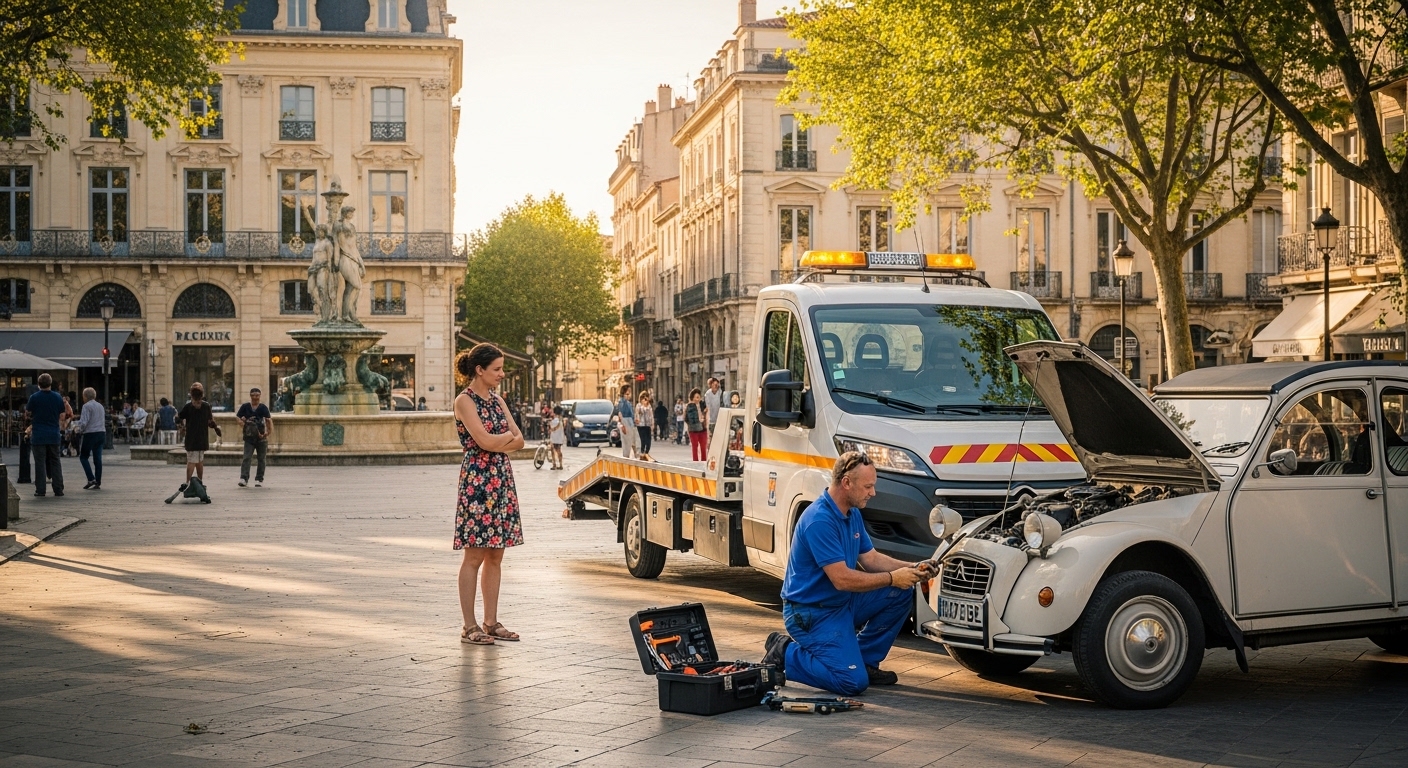 Camion de dépannage à Montpellier