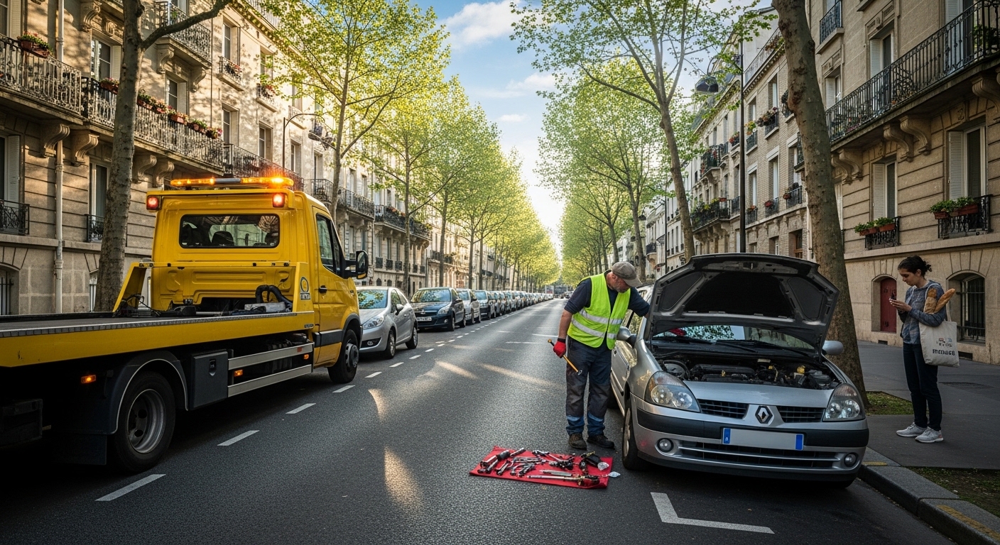 Towing in Vitry-sur-Seine